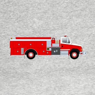 Red Fire Truck Tanker T-Shirt